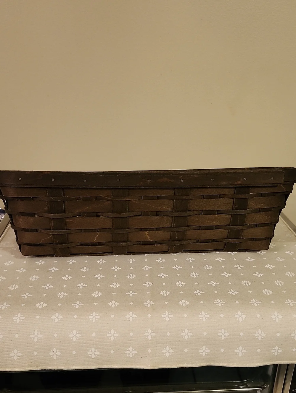 Longaberger Sort and Store Dark Brown Desktop Basket